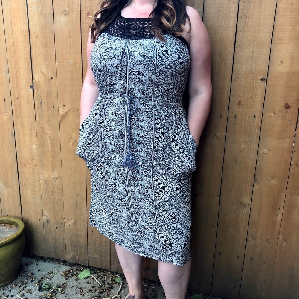 Lucky Brand Crochet Top Dress - Gem